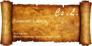 Cseres Laura névjegykártya